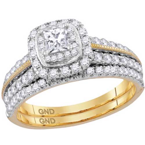 Diamond and gold wedding ring